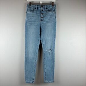 Madewell Y2K Button Fly Light Wash Jeans 28 Clean Girl Norm Core Casual